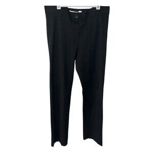 Betabrand Pants Womens Large Straight Black Yoga Dress Pant Casual Preppy Career